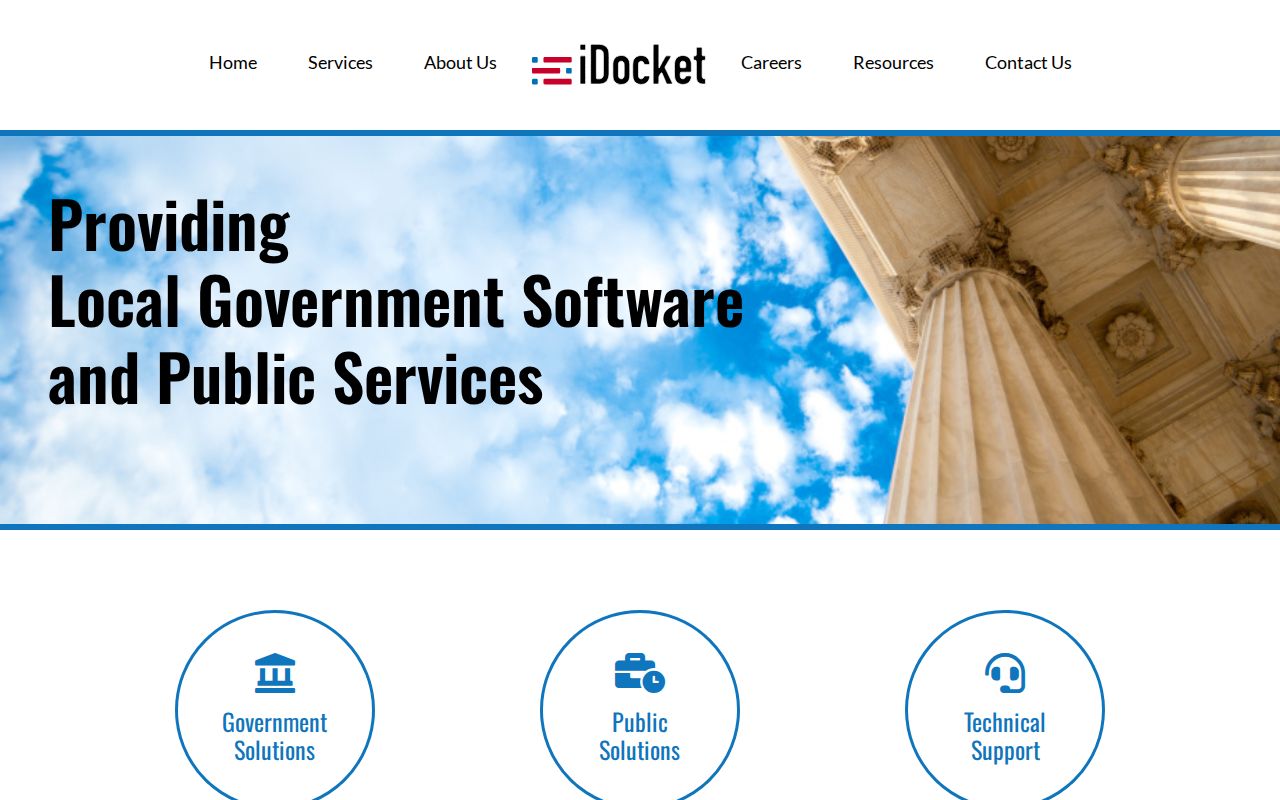 San Augustine County warrant search, iDocket case-search interface