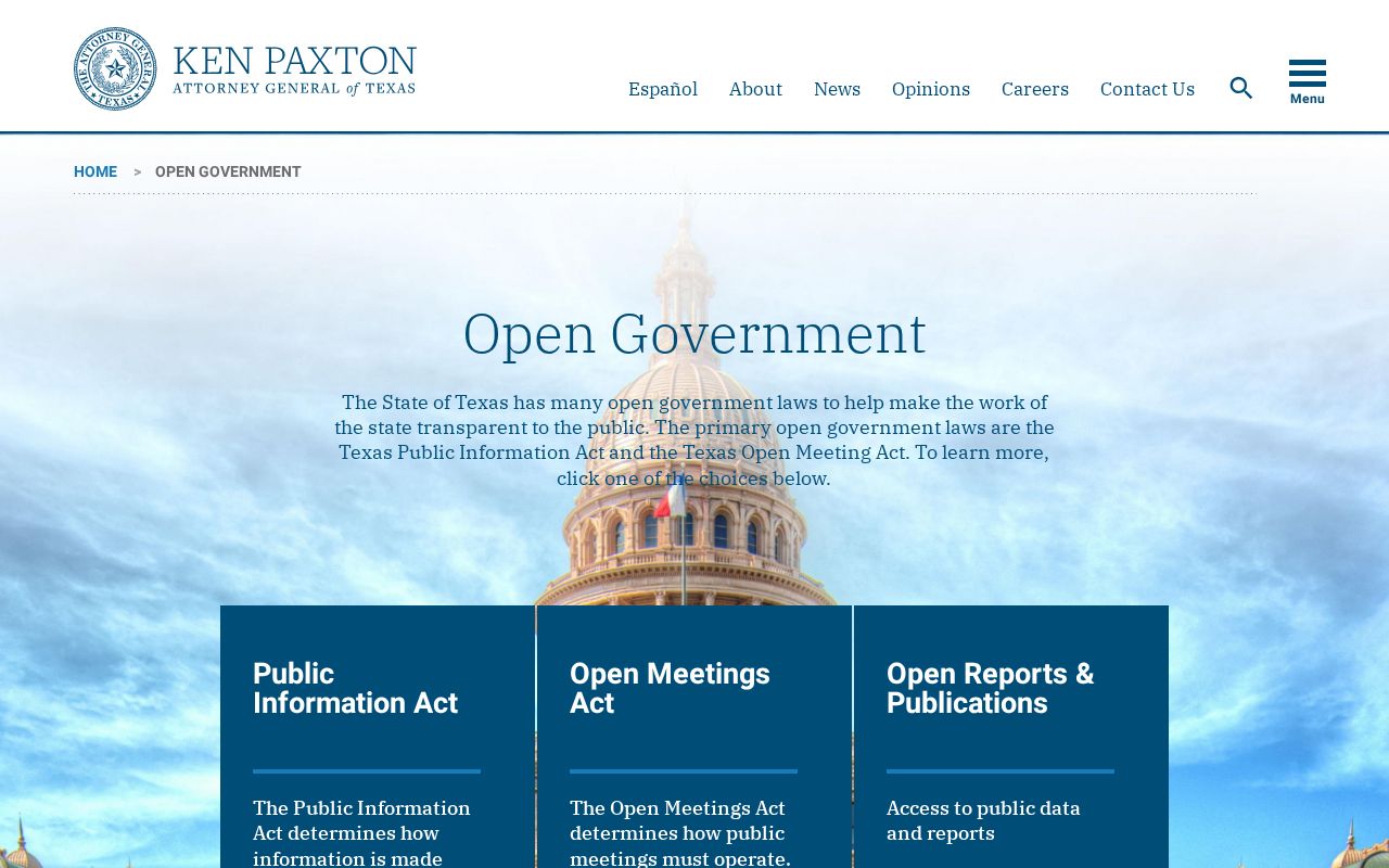 San Augustine County warrant records access, Texas Attorney General open-government guidance
